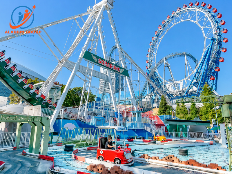Vòng đu quay đầu tiên trên thế giới: Công viên giải trí Tokyo Dome City