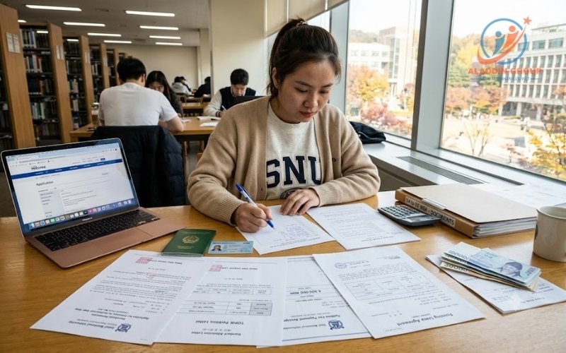 Bảng hệ thống tính điểm chuyển đổi visa D2 sang visa tìm việc D10 Hàn Quốc.