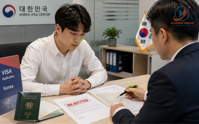 Tổng hợp 5 nguyên nhân và mã lỗi Lãnh sự quán khiến du học sinh trượt visa du học Hàn Quốc.