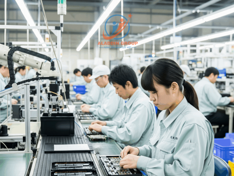 Các đơn hàng thực tập sinh Nhật Bản phổ biến hiện nay